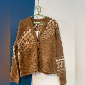 Nwt Derek Lam 10 Crosby Bette Faire Isle Cardigan, size S